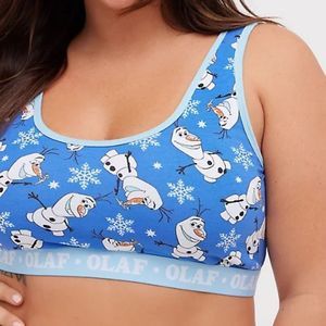 Torrid SCOOP BRALETTE COTTON FROZEN OLAF